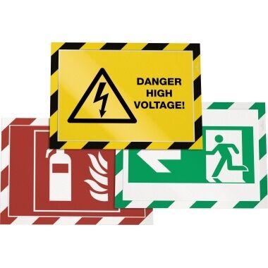 DURABLE Magnetrahmen DURAFRAME SECURITY 4944132 rot/weiß 2 Stück