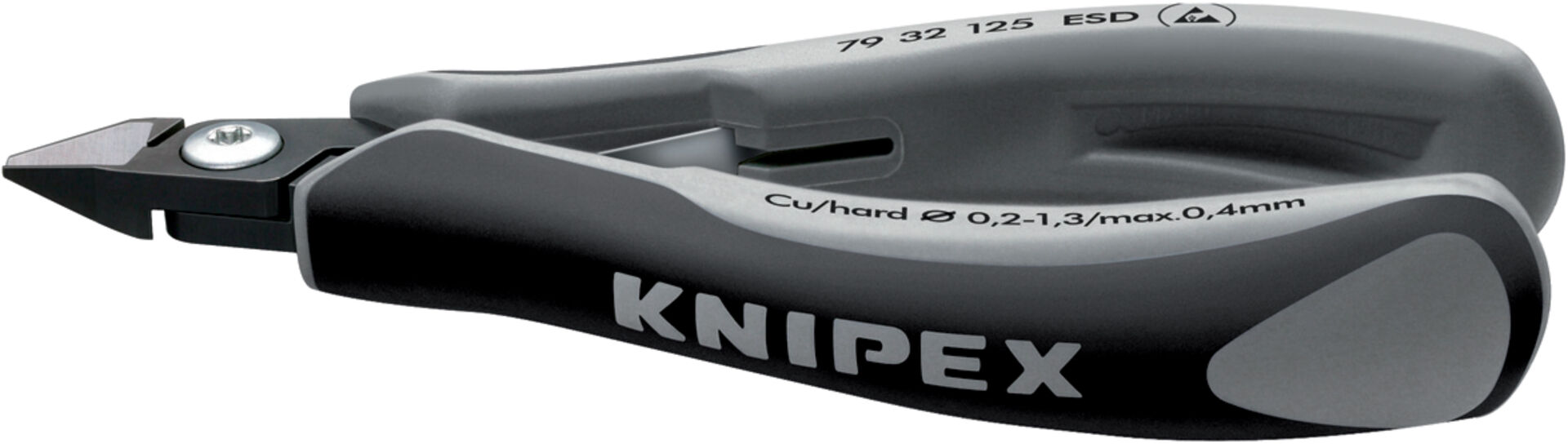 KNIPEX 79 32 125 ESD Präzisions- Elekt.-Seitenschneider ESD brün. 125mm