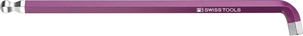 PB SWISS TOOLS Winkelschraubendreher 8mm Kugelkopf 100Grad kurz Rainbow