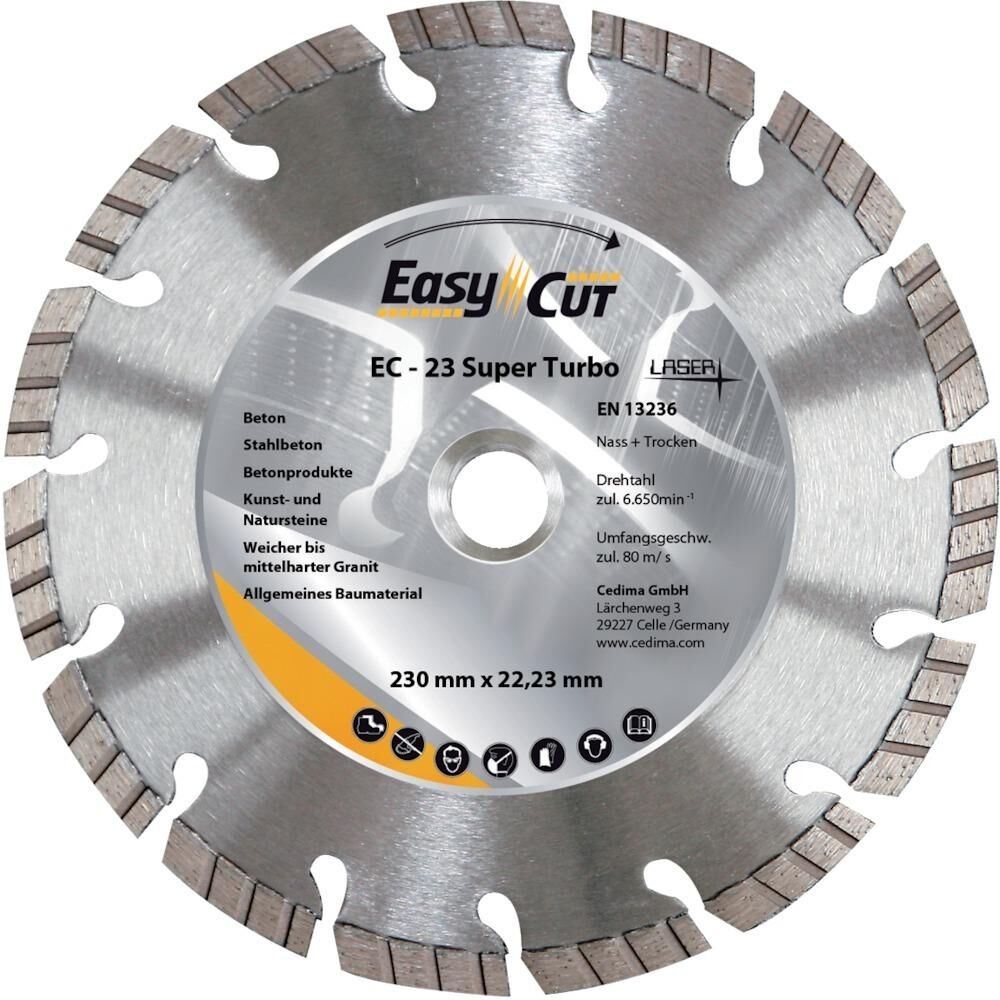 CEDIMA Diamanttrennscheibe 125x2,2x10x22,23mm EC-23
