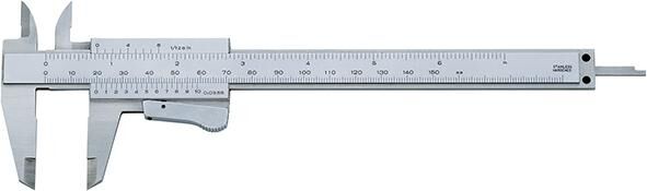 FORTIS Taschenmessschieber parallaxfrei Feststellung 150mm 1/50 1/1000