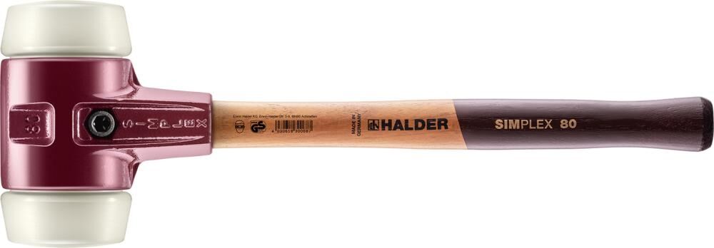 HALDER Schonhammer SIMPLEX Nylon 80mm