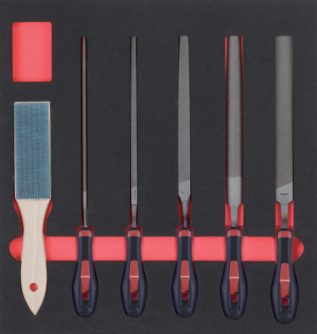 FORMAT Modul Feilen Werkstattfeilen 200mm mit Bürste
