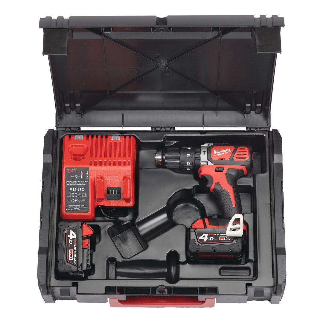 MILWAUKEE Akku-Schlagbohrschrauber M18 BPD 4Ah in HD Box