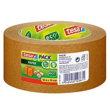 TESA Packband TESApack Paper EcoLogo 57180-00000 50mmx50m braun