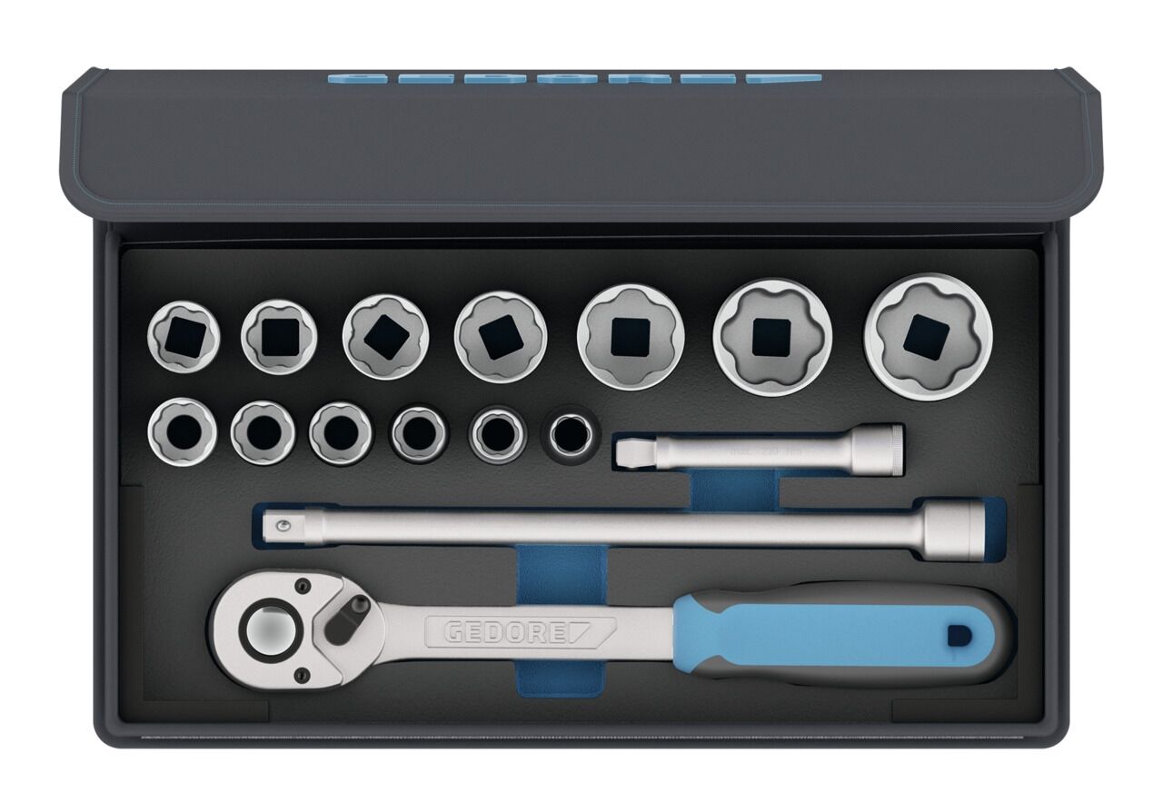 GEDORE Steckschlüsseleinsatz 1/2" Set 16-teilig TC 19-MU-10 3085023