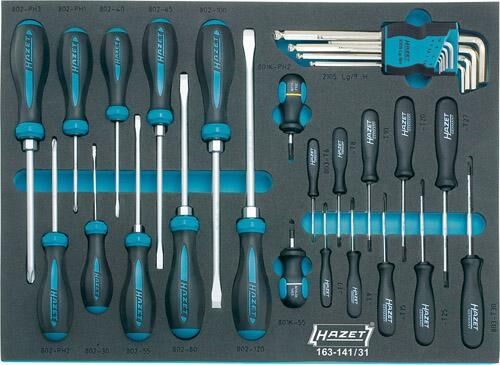 HAZET Werkstattwagen 220-teilig Werkzeugsortiment 7 Schubladen 179 N-7-7/220