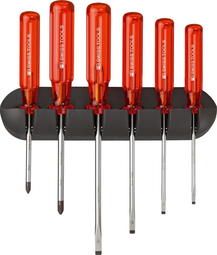 PB SWISS TOOLS Schraubendreher Set Classic 6-teilig Schlitz PH