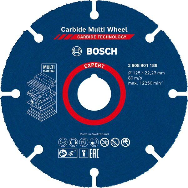 BOSCH Trennscheibe EXPERT Multiwheel Carbide 125x22,23mm