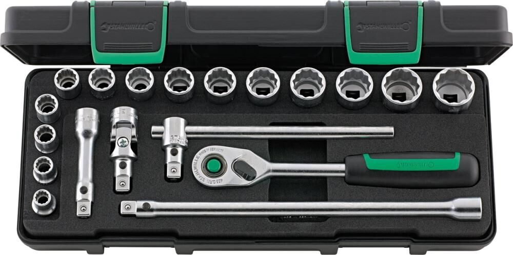 STAHLWILLE Steckschlüssel Set 3/8" 19-teilig 45/14/5I QR