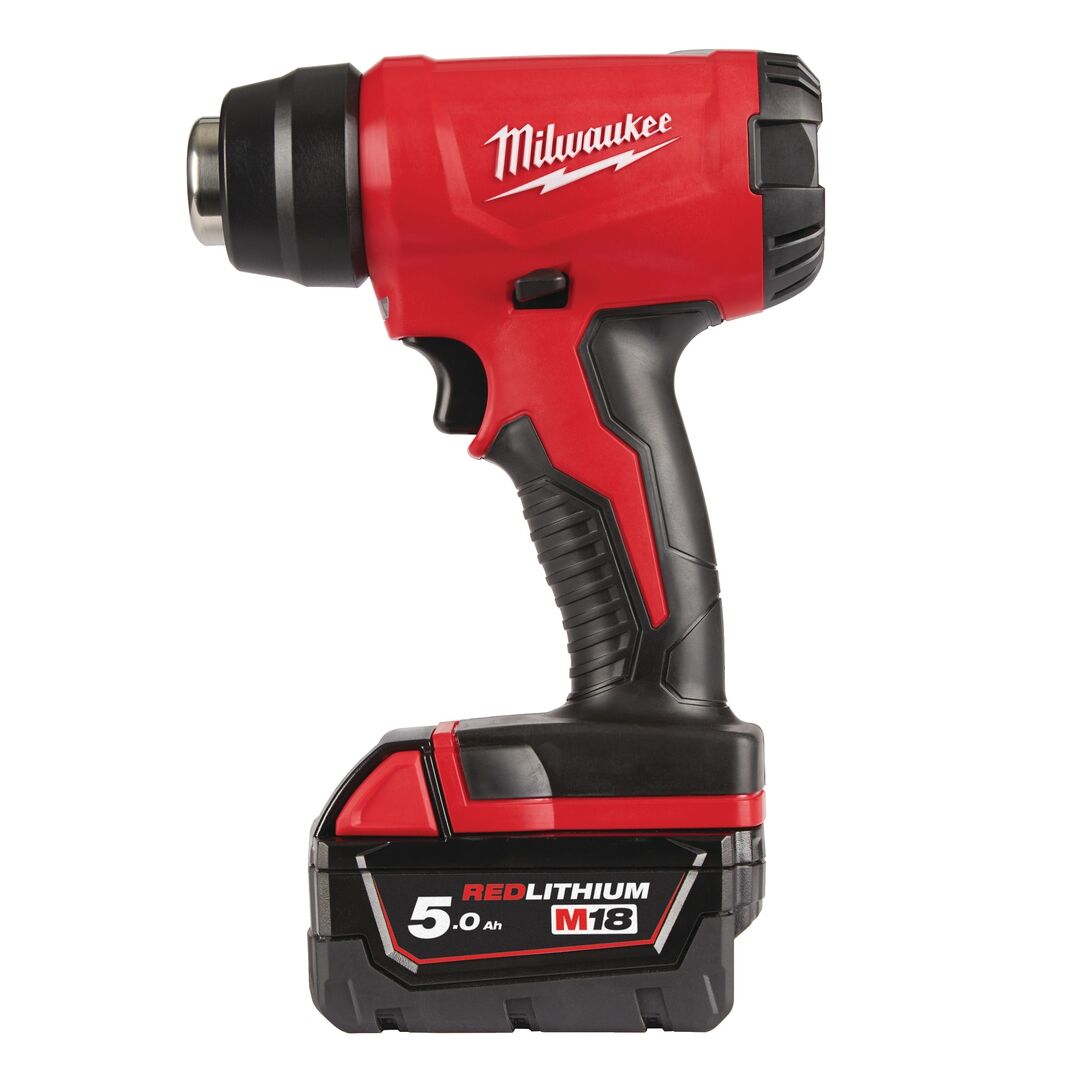 MILWAUKEE Akku-Heißluftfön M18 BHG-502C mit Akku & Ladegerät
