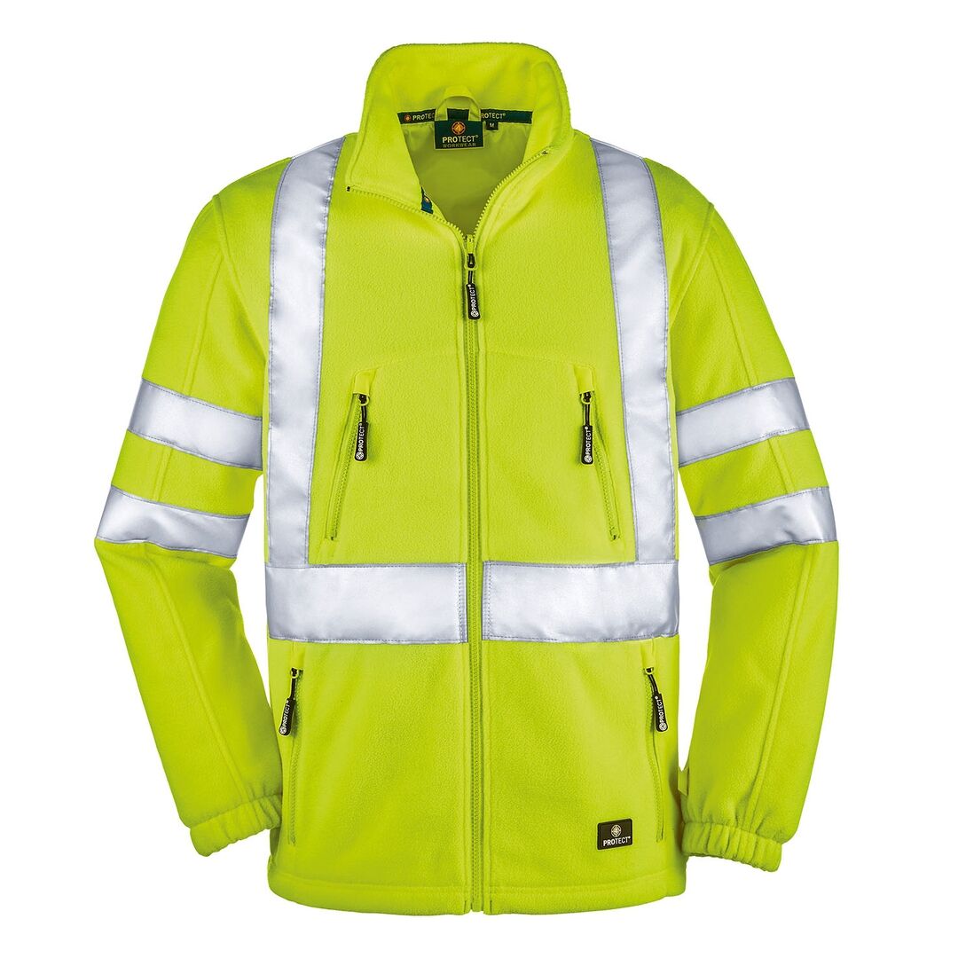 4PROTECT Warnschutz-Fleecejacke SEATTLE 3465 leuchtgelb Gr. S