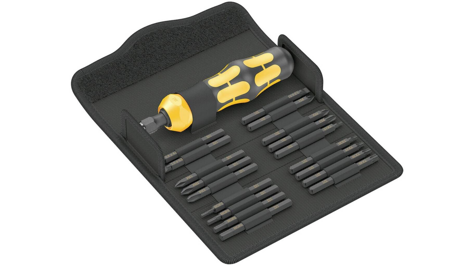 WERA Schlagschraubendreher Set 19-tlg Kraftform Kompakt 900