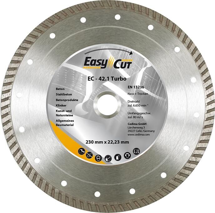 CEDIMA Diamanttrennscheibe EC-42.1 180x10x25,40mm