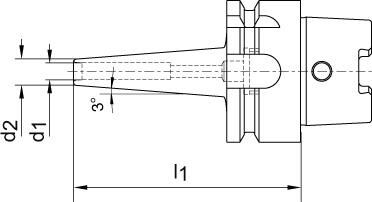 HAIMER Mini Schrumpfverlängerung 12,0x80mm A63 DIN69863A