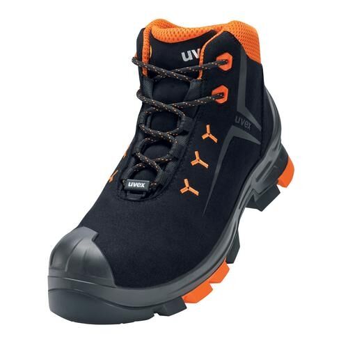 UVEX Sicherheitsstiefel Gr. 44 W11 S3L ESD SR schwarz/orange 6509.2