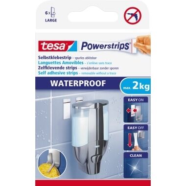 TESA Klebestück Powerstrips Waterproof 59700-00000 6 Stück
