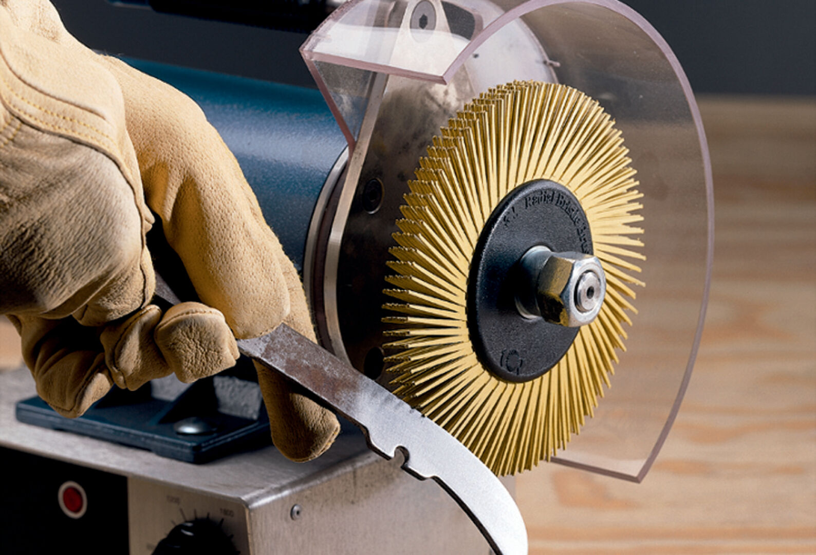 3M Radial Bristle Brush 150x12mm P80 gelb