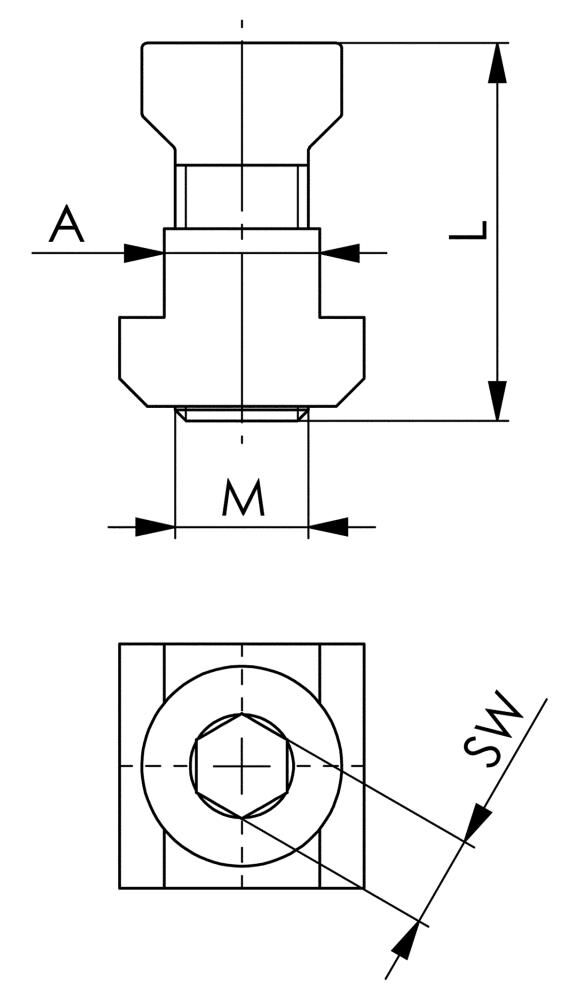 AMF Befestigungssatz M16x22 7600BF-30/43
