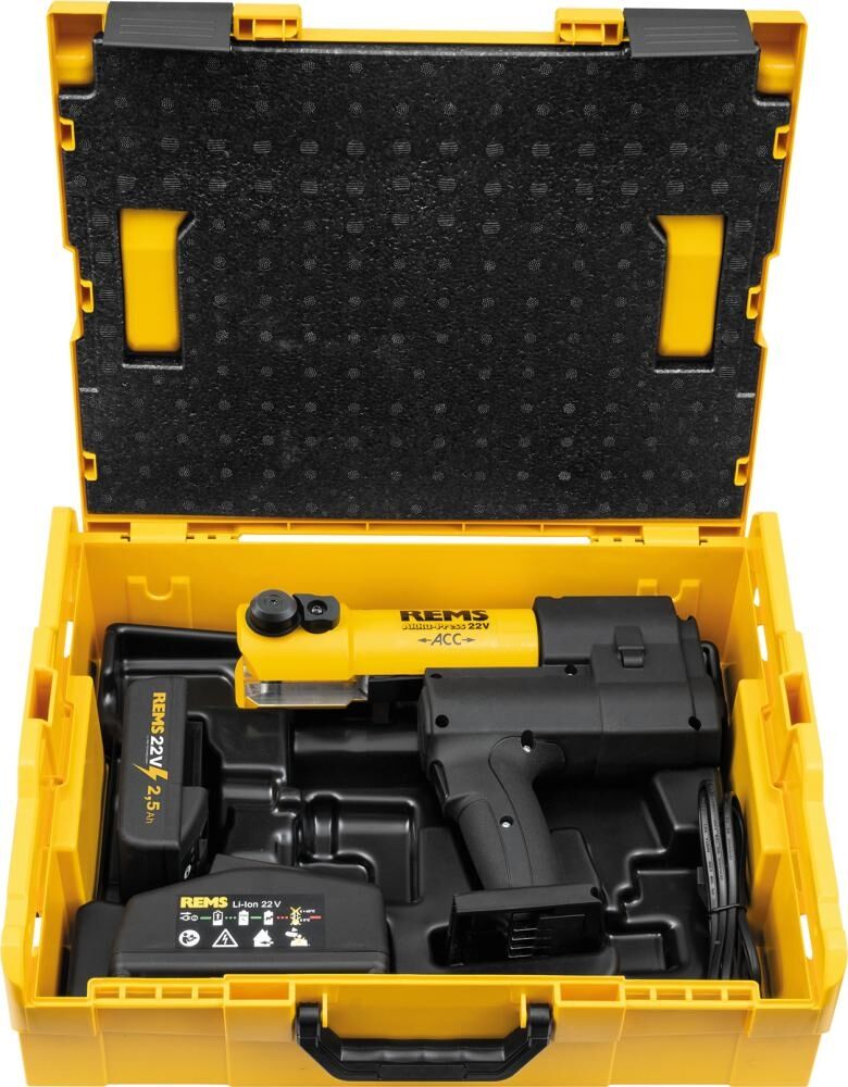 REMS Akku Radialpresse 22V Akku-Press ACC Basic-Pack in L-BOXX