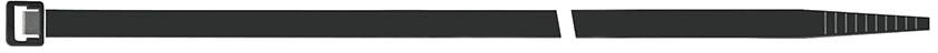 SAPISELCO Kabelbinder schwarz UV 280x4,5mm 100er Pack
