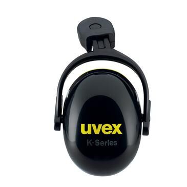 UVEX Helm-Kapselgehörschutz pheos K2P SNR30dB schwarz/gelb Bajonett 2600.214
