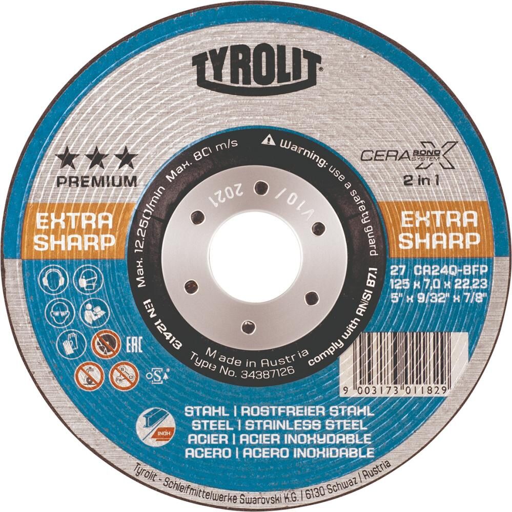 TYROLIT Schruppscheibe CERABONDxCA24Q-BFK 230x7mm