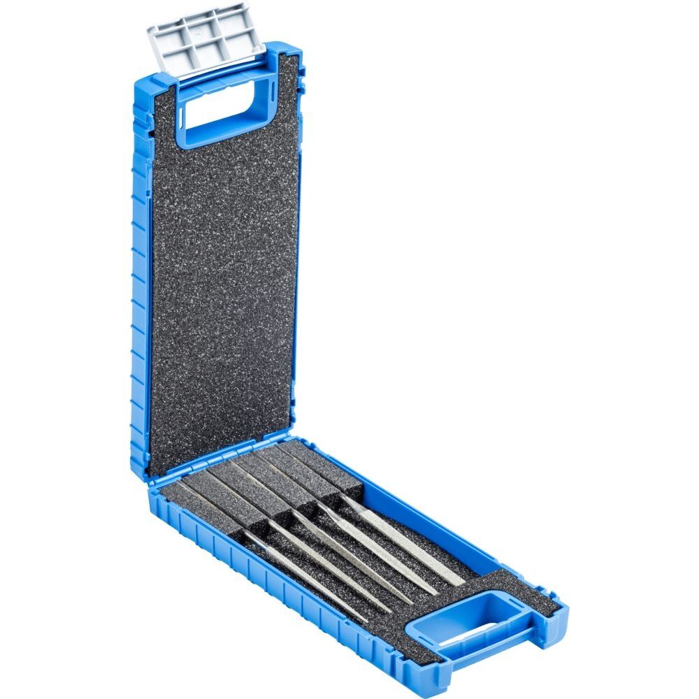 PFERD Diamant-Nadelfeilen Set DF 4205 140mm D126 5-teilig im Kunststoff-Roll-Etui