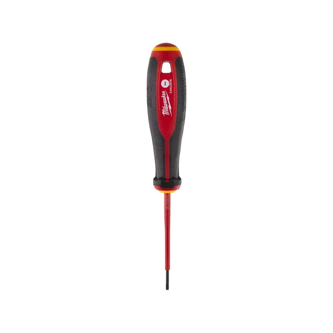 MILWAUKEE Schraubendreher VDE Schlitz 0,4x2,5x75mm Tri-Lobe