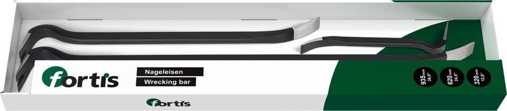 FORTIS Nageleisen-Set 3tlg.320+620+935mm