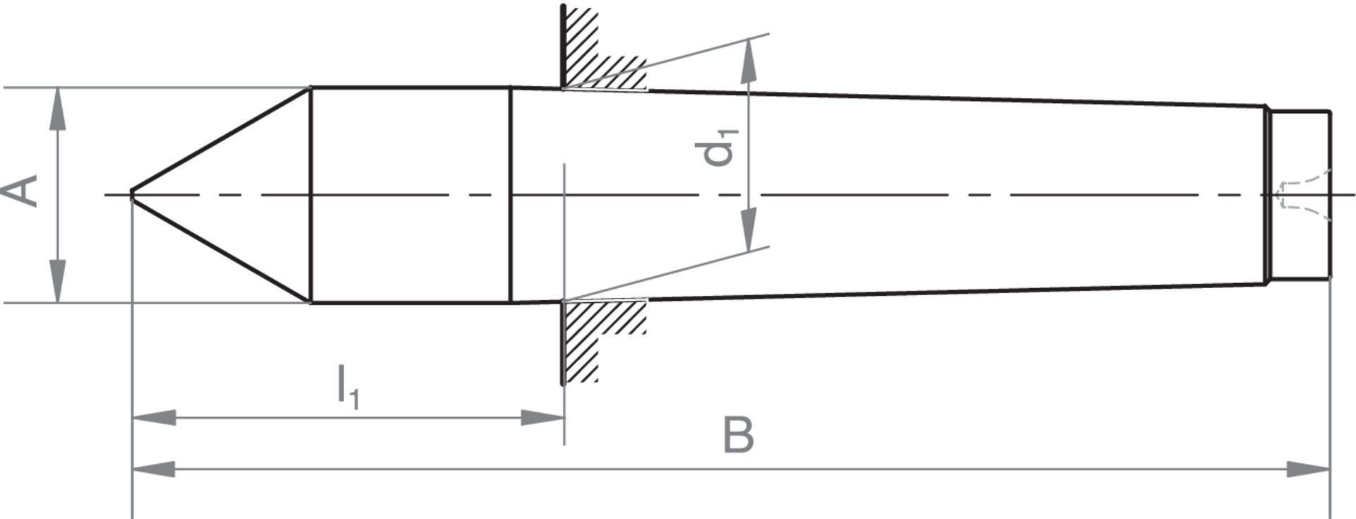 FORMAT Feste Zentrierspitze DIN806 WS MK 2