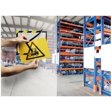 DURABLE Magnetrahmen DURAFRAME SECURITY 4944130 gelb/schwarz 2 Stück