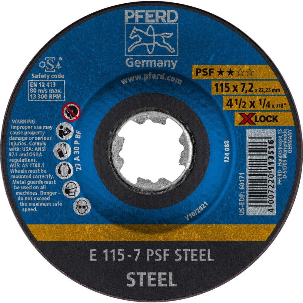 PFERD Schruppscheibe PSF X-LOCK STEEL 115x7,0mm