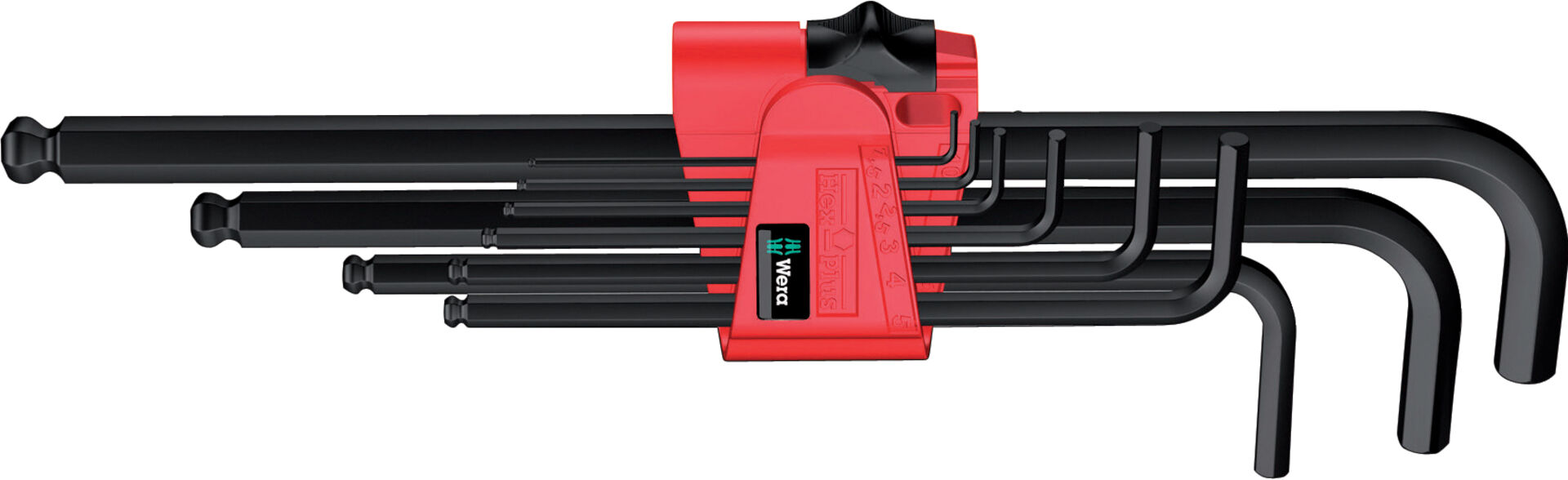 WERA Hex-Plus 6kt.Winkelschraubendreher- Set lang 9tlg. 950 PKL/9BM N