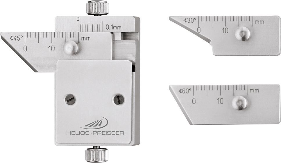 HELIOS PREISSER Fasenmessgerät mit auswechselbarer Messschiene