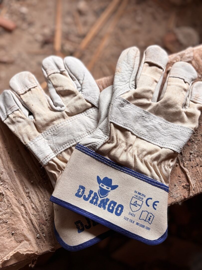 WEMAG Volllederhandschuhe DJANGO Gr. 10,5 gummierte Stulpe