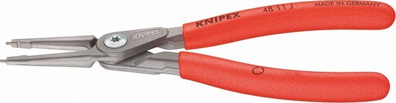 KNIPEX Präzisions-Sicherungsringzange 140mm für Innenringe in Bohrungen 48 11 J1