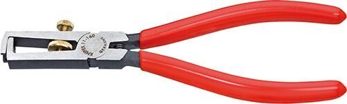 KNIPEX Abisolierzange mit Öffnungsfeder 160mm universal schwarz atramentiert 11 01 160