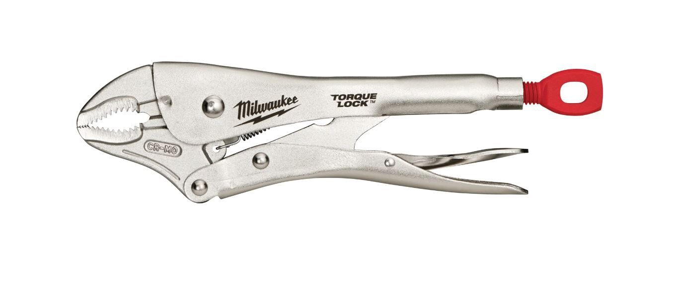 MILWAUKEE Gripzange TORQUE LOCK gebogene Backen 250mm Spannweite 51mm