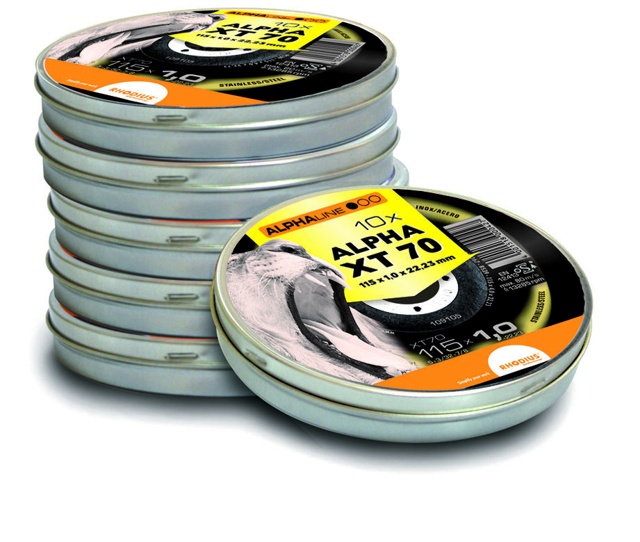 RHODIUS Trennscheibe XT 70 125x1mm 10St. in Dose verpackt