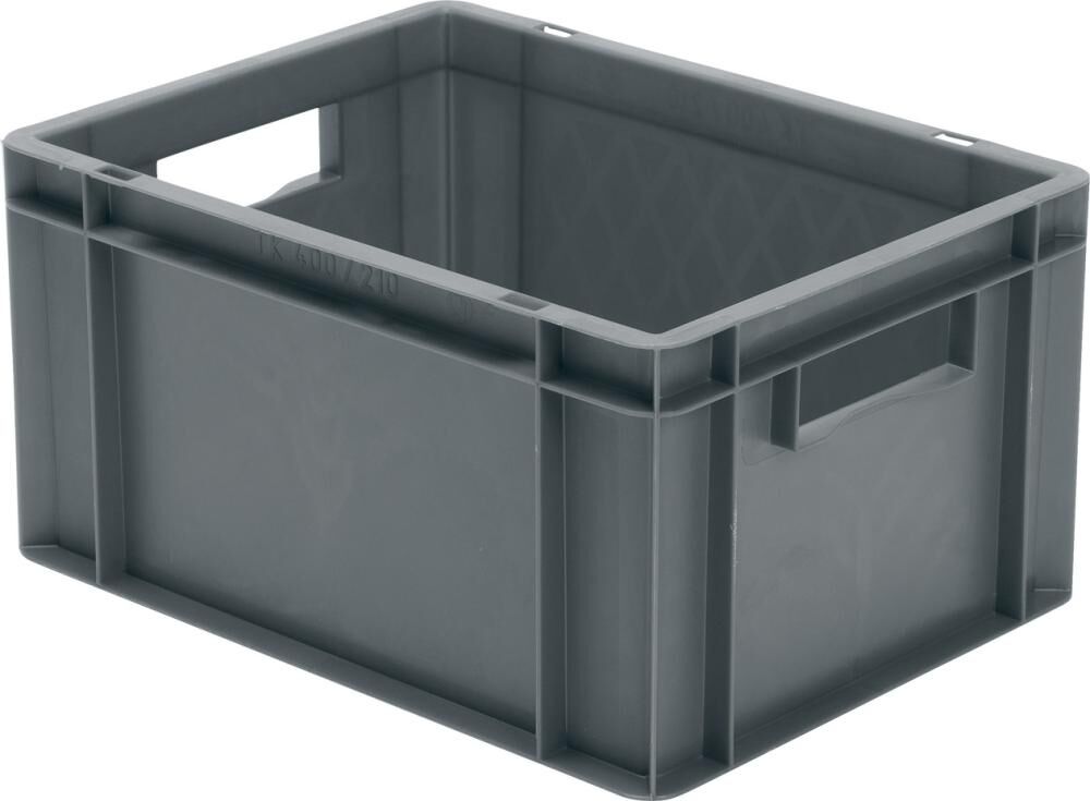 LA-KA-PE Stapeltransportkasten 400x300x210mm grau