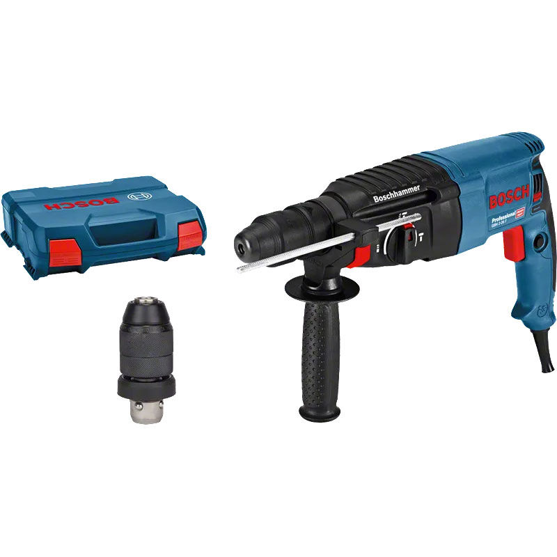 BOSCH SDS plus Bohrhammer GBH 2-26F mit Schnellspannfutter in L-CASE