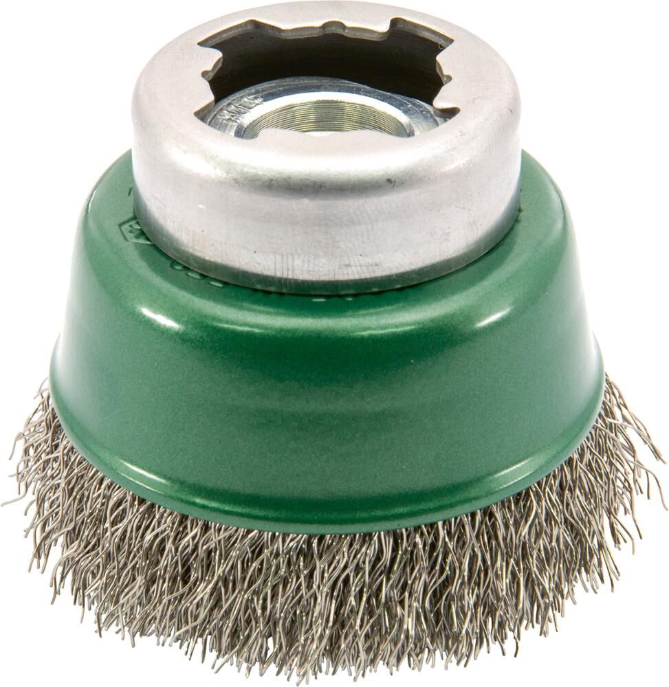 OSBORN Topfbürste x-LOCK Edelstahl 60mm gewellt