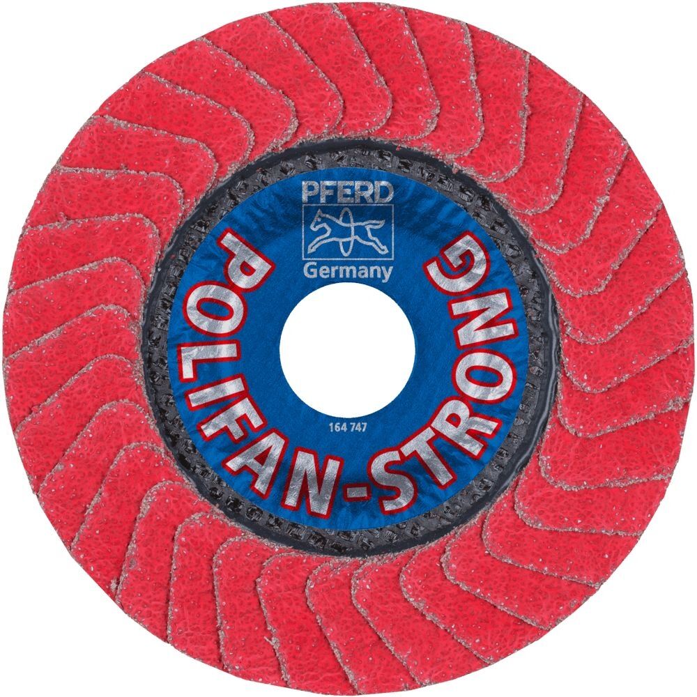 PFERD Fächerschleifscheibe Polifan SGP CO-Strong FREEZE 125x22.23mm K 50