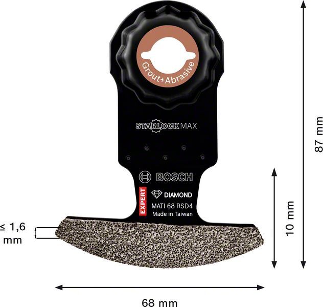 BOSCH Diamant-Segmentsägeblatt MATI68RSD4 Expert Starlock