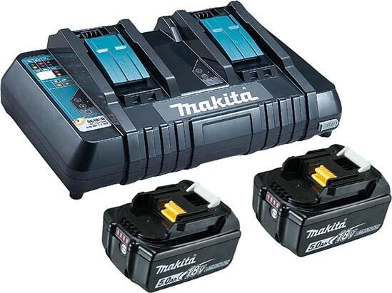 MAKITA Power Source Kit 2xAkku 18,0V/5Ah DC18RD