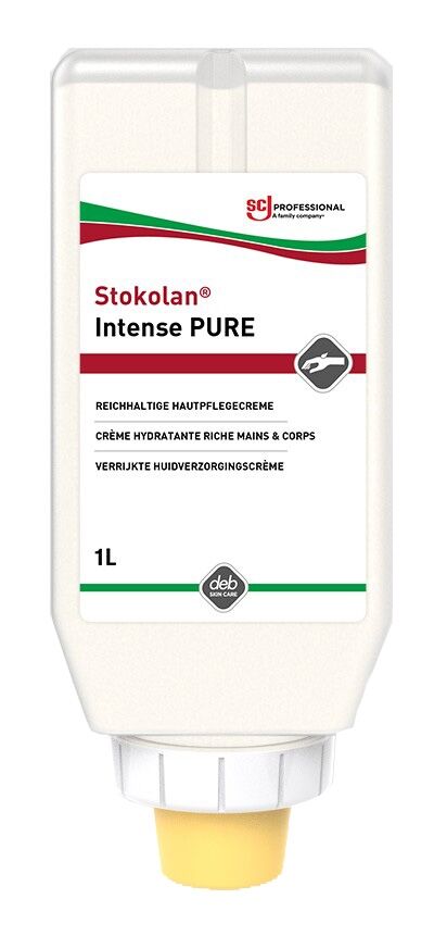SC JOHNSON Hautpflegecreme Stokolan intense PURE 1000ml Softflasche 99036430