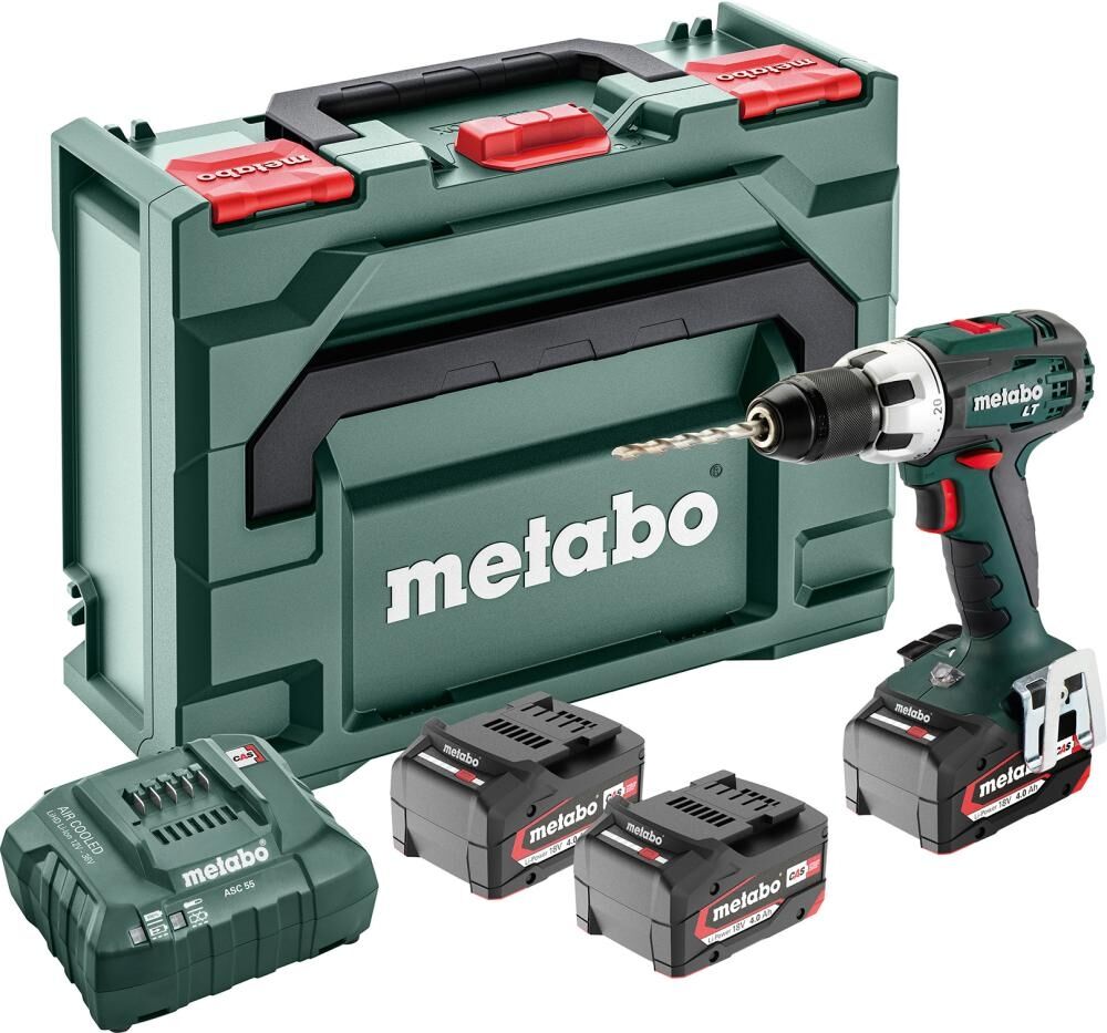 METABO Akku-Bohrschrauber BS 18 LT 3x4Ah in MetaBOX