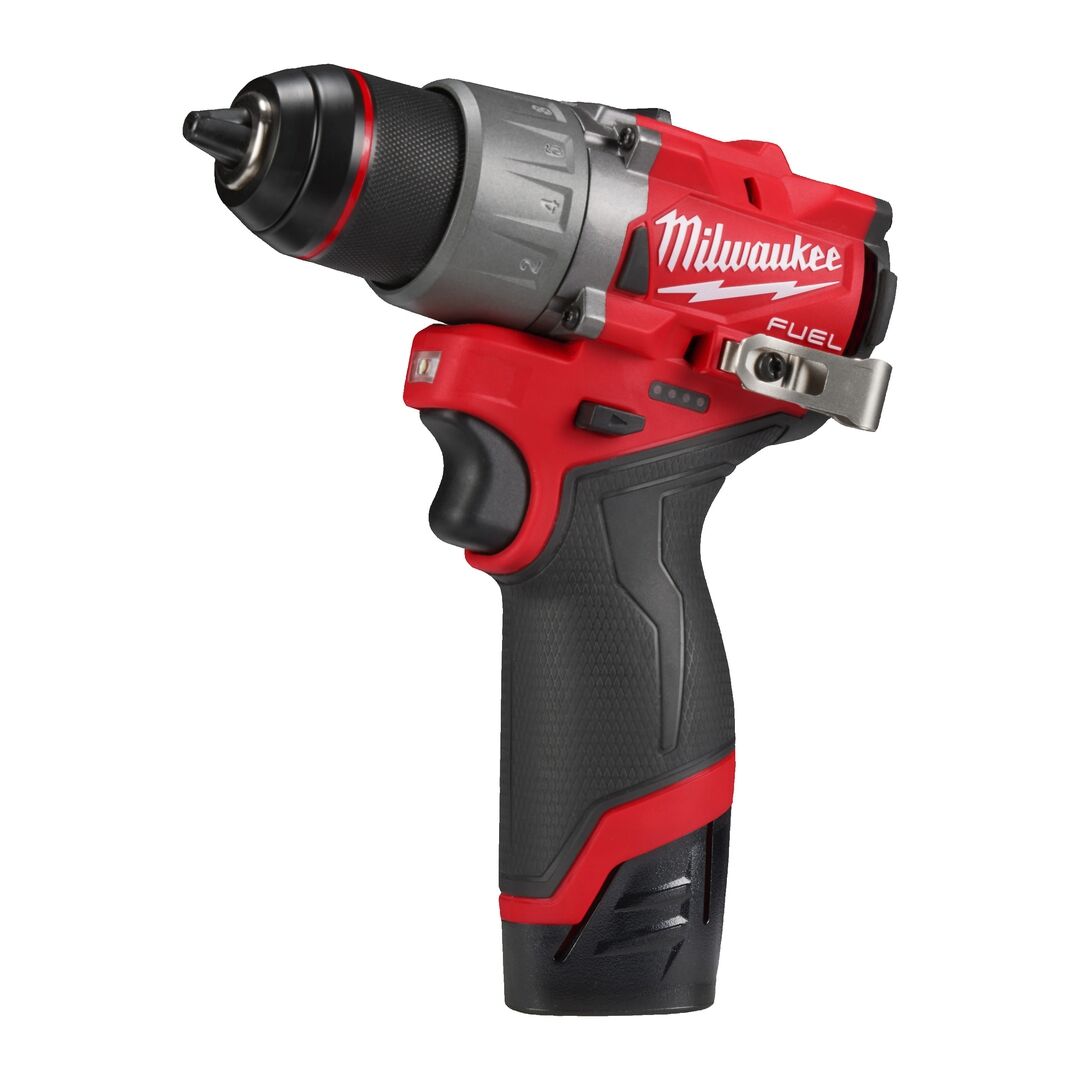 MILWAUKEE Akku-Bohrschrauber M12FDD2-202X 2x12V 2Ah Ladegerät