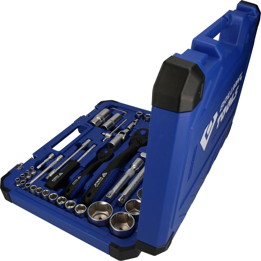 BRILLIANT TOOLS Steckschlüssel Set 1/4" 1/2" 94-teilig